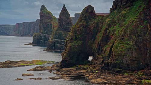 Europe, Scotland, Great Britain, England, landscape, Duncansby Stacks, rock needles, north coast