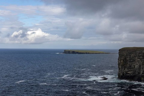 Cliff, at the back of the Brough of Birsay, Mainland Orkney, Scotland, Great Britain