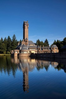 Hunting lodge Sint-Hubertus near the Dutch village Otterlo in the nature reserve National Park De