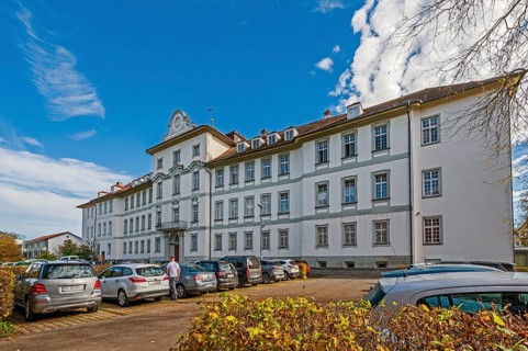 North façade, Schloss-Wurzach, Bad Wurzach, Allgäu, Baden-Württemberg, Germany, Europe