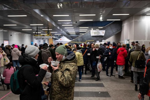 07.03.2022, Berlin, Germany, Europe, Meeting point for war refugees from Ukraine after their