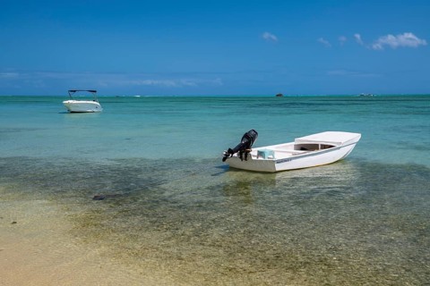 Beach, Beach, Ile aux Benitiers, Le Morne Brabant, West coast, Indian Ocean, Island, Mauritius,