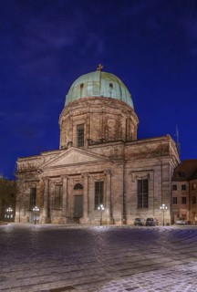 St. Elizabeth's is a Roman Catholic church in Nuremberg, Germany. Evening