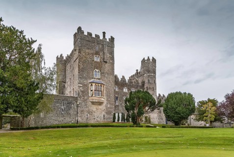 Kilkea Castle is a medieval stronghold near the village of Kilkea, Ireland, Europe