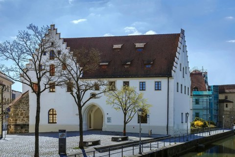 Building of castle in Amberg, Bavaria, Germany, Europe