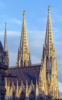 The Votive Church is a neo-Gothic church located on the Ringstrasse in Vienna, Austria, Europe