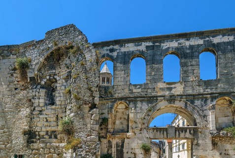 Silver Gate, Split, Croatia. Porta orientalis is their Roman name