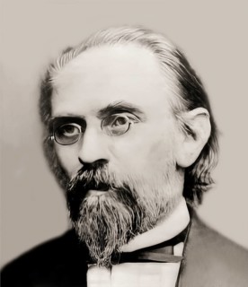 Richard August Carl Emil Erlenmeyer, 1825 – 1909, German chemist, digitally edited