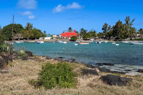 Cap Malheureux, church, chapel, Chapelle Notre Dame Auxiliatrice, north coast, Indian Ocean,