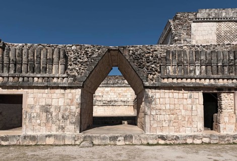 Ruins of the ancient Mayan city Uxmal. UNESCO World Heritage Site, Yucatan, Mexico, Central America