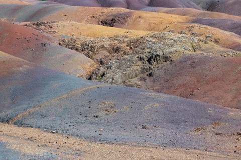 Seven Coloured Earth, 7th coloured earth, Minerals, Geopark, Terres des couleurs, Chamarel, Indian