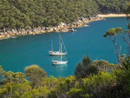 Refuge Cove provides safe anchorage for those sailing through and around the southern coast of