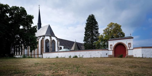 Former Trappist monastery Mariawald Abbey in the Eifel region