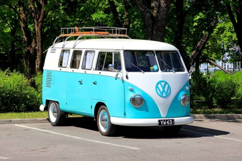 Volkswagen Type 2 (T1) Transporter year 1963, 1st generation with split windshield, also called