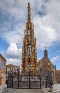 Schoner Brunnen (Beautiful fountain) is a 14th-century fountain located on Nuremberg's main market