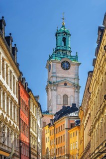 Church of St. Nicholas is the oldest church in Gamla Stan, the old town in central Stockholm,