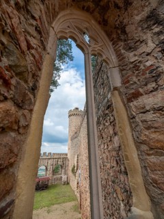 Auerbach Castle on the Bergstrasse, castle ruins, Bensheim, Hesse, Germany, Europe