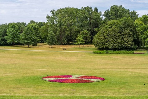 The Rheinaue Recreation Park in Bonn, North Rhine-Westphalia, Germany, Europe