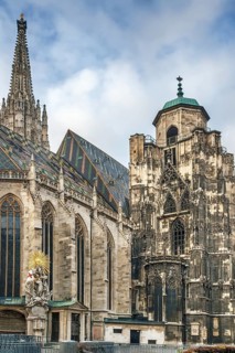 St. Stephen's Cathedral is the most important religious building in Vienna, Austria, Europe
