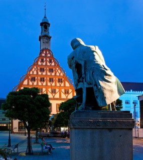 Zwickau Gewandhaus: landmark of the city, built in 1522-1525 in late Gothic style, with Renaissance