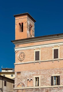 Old Town Hall, Palazzo Comunale Vecchio, Piazza della Repubblica, Spello, Umbria, Italy, Europe