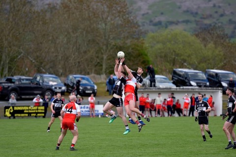 Game in Gaelic Football, Gaelic Football, between St. Mary's Faughanvale and St. Matthew's