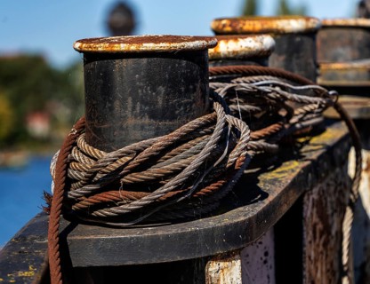 Detail photo, old barge, home Berlin, Rummelsburger Bucht, Berlin, Germany, Europe