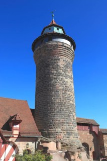 In the old town centre of Nuremberg, the Imperial Castle, Nuremberg Castle, the Sinwell Tower,