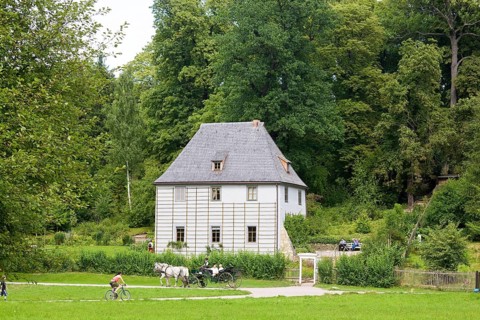 Goethe's summer house in the park on the Ilm in Weimar was a place where Johann Wolfgang von Goethe