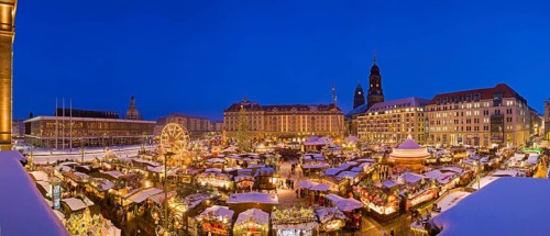 The Striezelmarkt, which has been held since 1434, is the oldest Christmas market in Germany and