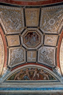 Vaulted ceiling with frescoes in a hall of the Villa del Principe, Palazzo di Andrea Doria, Piazza