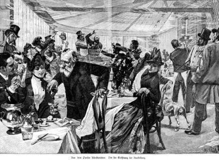 From the Parisian Artist's Life, in front of the opening of the exhibition, Paris, society, artist,