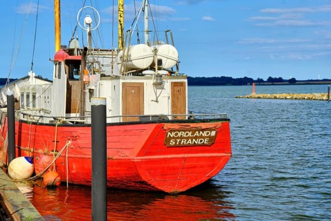 The cutter Nordland III, a former war fishing cutter that was demilitarised after the Second World
