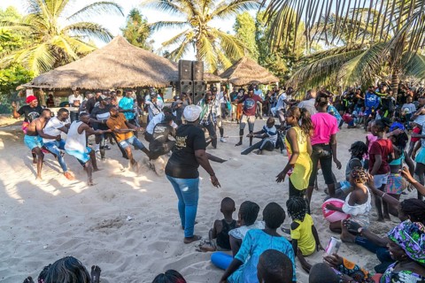Tug of War Competition, Sanyang, Gambia, West Africa, Africa