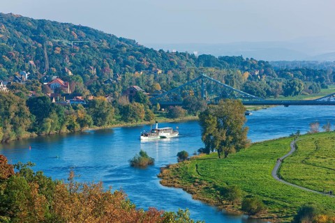 View of the Elbe valley