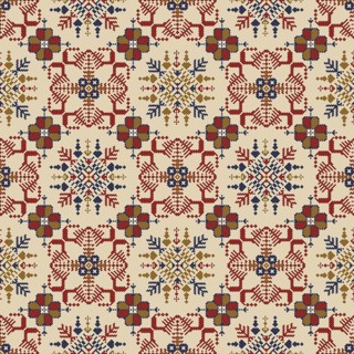Traditional Latvian embroidery seamless pattern, vector illustration