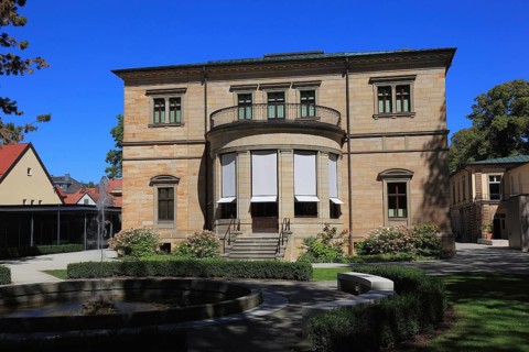 Bayreuth, the Villa Wahnfried, Haus Wahnfried, former residence of Richard Wagner, rear side,
