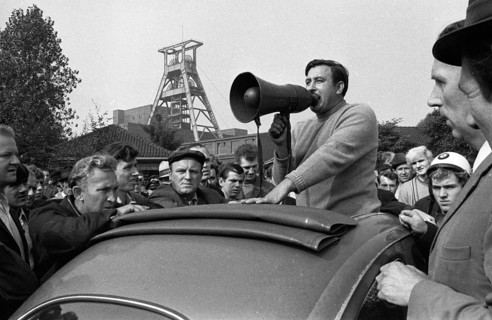 The spontaneous strike, here on 10.9.1969 by the miners of the Minister Stein colliery, was one of