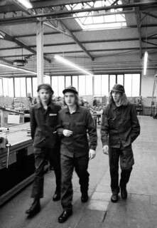 In the training workshop of Hoesch AG in Dortmund, here on 6.8.1974, apprentices are trained in