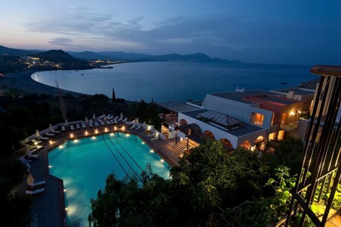 Rhodes Island, Lindos, Lindos is a town on the Greek island of Rhodes. Its landmark is the