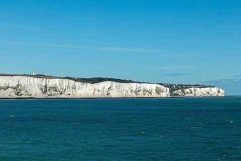Chalk cliffs near Dover, England, Great Britain