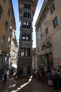 Lift, Passenger lift, Elevador de Santa Justa, Lisbon, Portugal, Europe
