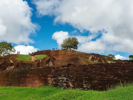 Ancient fortress on Sigiriya Rock, Sri Lanka, Asia