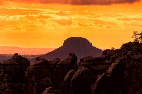 Lilienstein and Schrammsteine in Saxon Switzerland