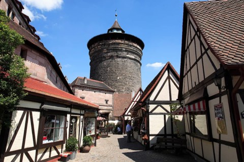 The Handwerkerhof in Nuremberg, Middle Franconia, Bavaria, Germany, Europe