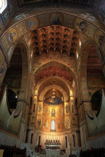 City of Monreale, in the Cathedral of Santa Maria Nuova, Unesco World Heritage Site, Sicily, Italy,
