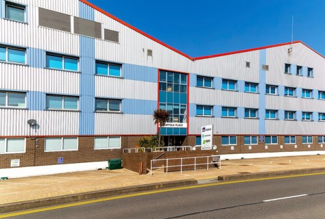 Suffolk Place shipping office and warehouse, Port of Felixstowe, Suffolk, England, UK