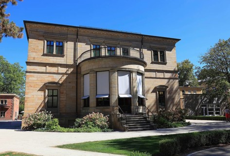 The Villa Wahnfried, Haus Wahnfried, former home of Richard Wagner, park side, Bayreuth, Upper