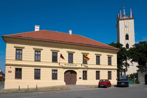 Town Hall and Catholic Church of St Peter and Paul, Podivín, Kostel, Podiwin, Breclav, Jihomoravský