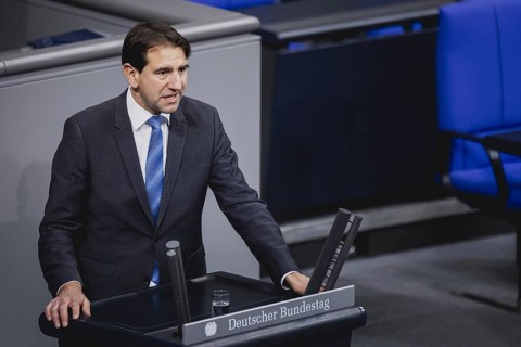 Andreas Jung, Mitglied des Deutschen Bundestages (CDU CSU), aufgenommen im Rahmen einer Sitzung des